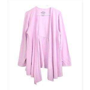 Torrid Super Soft Lilac Fleece Open Front Cardigan
